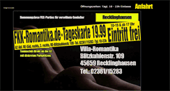 Desktop Screenshot of fkk-romantika.de