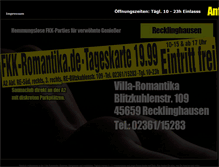 Tablet Screenshot of fkk-romantika.de